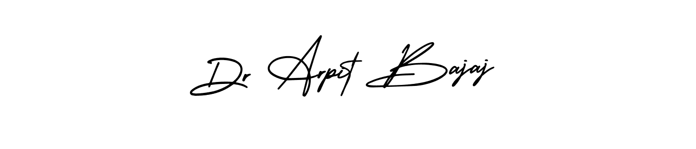 Create a beautiful signature design for name Dr Arpit Bajaj. With this signature (AmerikaSignatureDemo-Regular) fonts, you can make a handwritten signature for free. Dr Arpit Bajaj signature style 3 images and pictures png