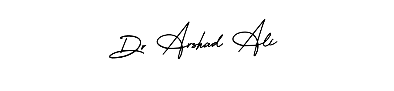 Also You can easily find your signature by using the search form. We will create Dr Arshad Ali name handwritten signature images for you free of cost using AmerikaSignatureDemo-Regular sign style. Dr Arshad Ali signature style 3 images and pictures png