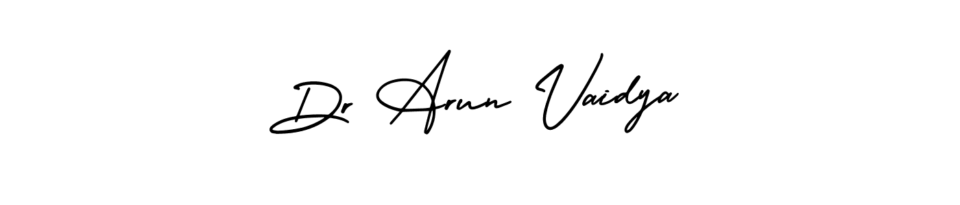 Similarly AmerikaSignatureDemo-Regular is the best handwritten signature design. Signature creator online .You can use it as an online autograph creator for name Dr Arun Vaidya. Dr Arun Vaidya signature style 3 images and pictures png