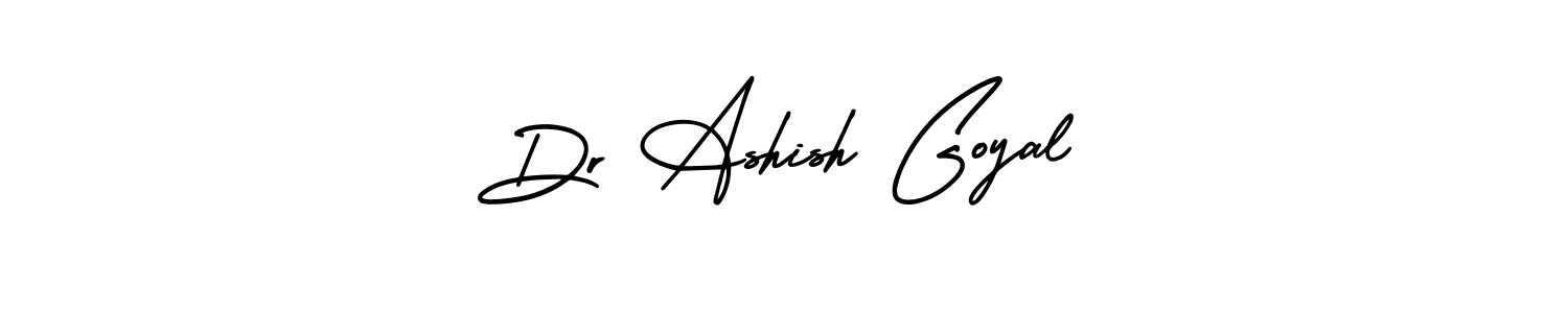 This is the best signature style for the Dr Ashish Goyal name. Also you like these signature font (AmerikaSignatureDemo-Regular). Mix name signature. Dr Ashish Goyal signature style 3 images and pictures png