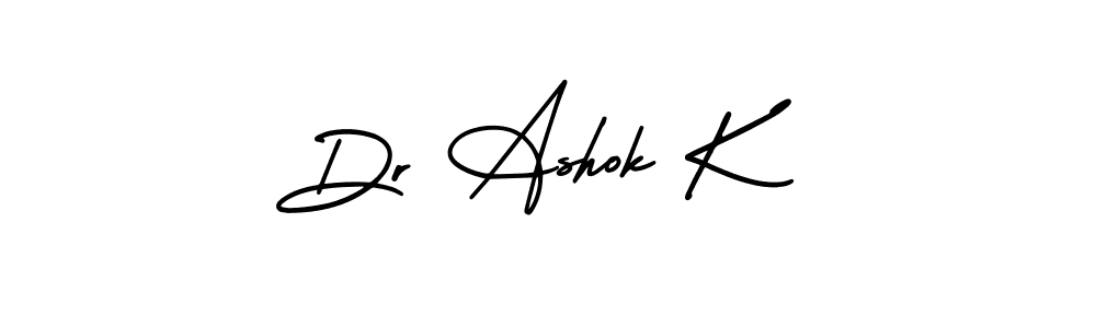 Create a beautiful signature design for name Dr Ashok K. With this signature (AmerikaSignatureDemo-Regular) fonts, you can make a handwritten signature for free. Dr Ashok K signature style 3 images and pictures png