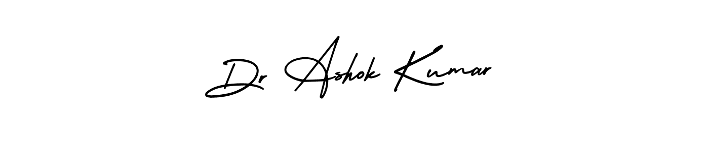 You should practise on your own different ways (AmerikaSignatureDemo-Regular) to write your name (Dr Ashok Kumar) in signature. don't let someone else do it for you. Dr Ashok Kumar signature style 3 images and pictures png