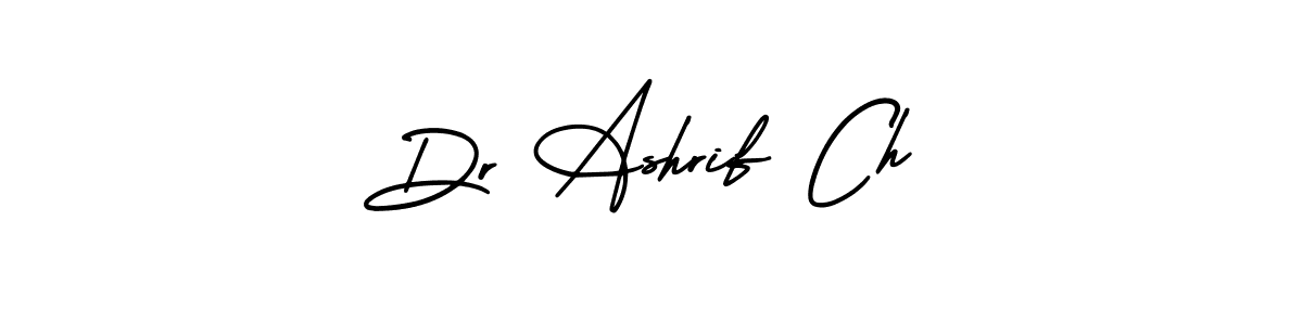 It looks lik you need a new signature style for name Dr Ashrif Ch. Design unique handwritten (AmerikaSignatureDemo-Regular) signature with our free signature maker in just a few clicks. Dr Ashrif Ch signature style 3 images and pictures png