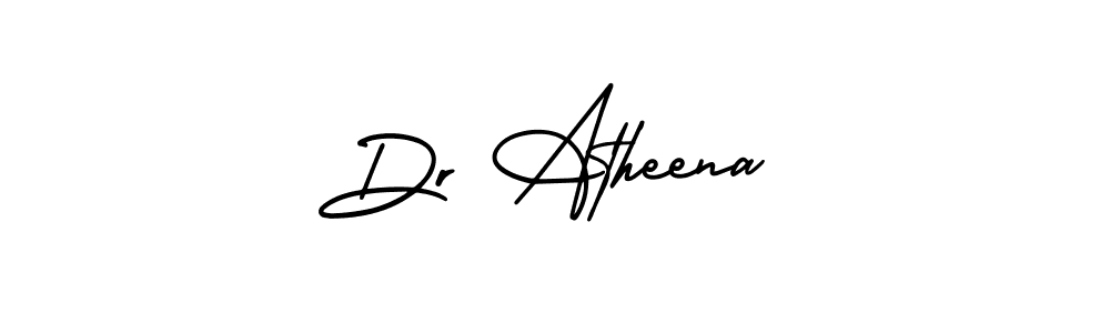 Make a beautiful signature design for name Dr Atheena. Use this online signature maker to create a handwritten signature for free. Dr Atheena signature style 3 images and pictures png