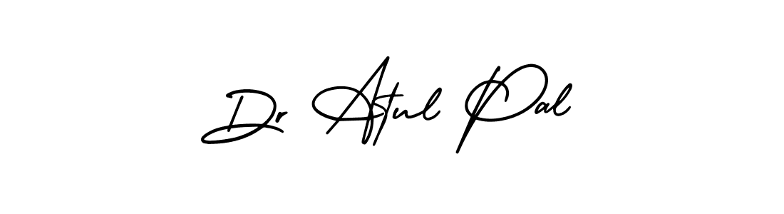 The best way (AmerikaSignatureDemo-Regular) to make a short signature is to pick only two or three words in your name. The name Dr Atul Pal include a total of six letters. For converting this name. Dr Atul Pal signature style 3 images and pictures png