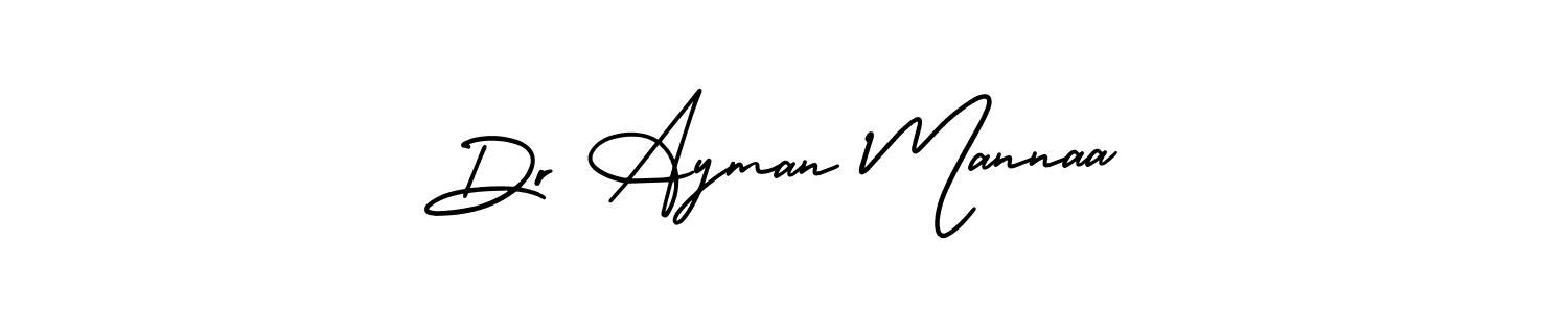 Make a short Dr Ayman Mannaa signature style. Manage your documents anywhere anytime using AmerikaSignatureDemo-Regular. Create and add eSignatures, submit forms, share and send files easily. Dr Ayman Mannaa signature style 3 images and pictures png