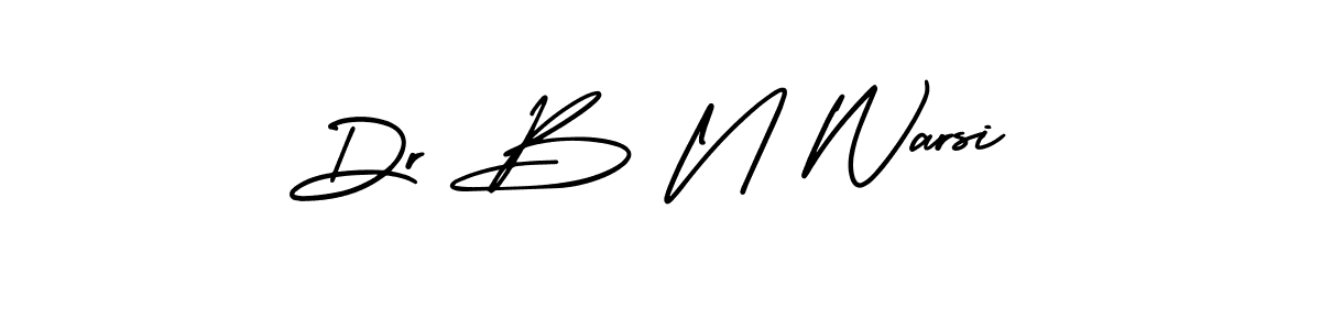 AmerikaSignatureDemo-Regular is a professional signature style that is perfect for those who want to add a touch of class to their signature. It is also a great choice for those who want to make their signature more unique. Get Dr B N Warsi name to fancy signature for free. Dr B N Warsi signature style 3 images and pictures png