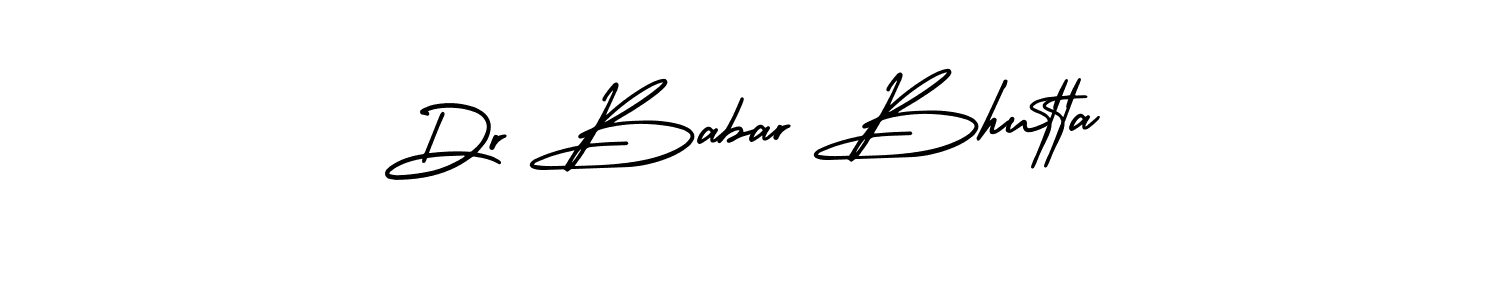 Also You can easily find your signature by using the search form. We will create Dr Babar Bhutta name handwritten signature images for you free of cost using AmerikaSignatureDemo-Regular sign style. Dr Babar Bhutta signature style 3 images and pictures png