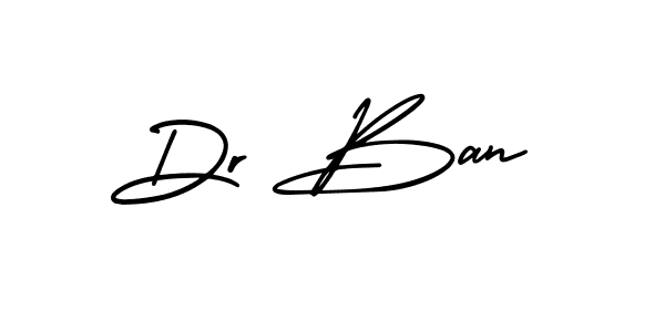 How to make Dr Ban signature? AmerikaSignatureDemo-Regular is a professional autograph style. Create handwritten signature for Dr Ban name. Dr Ban signature style 3 images and pictures png