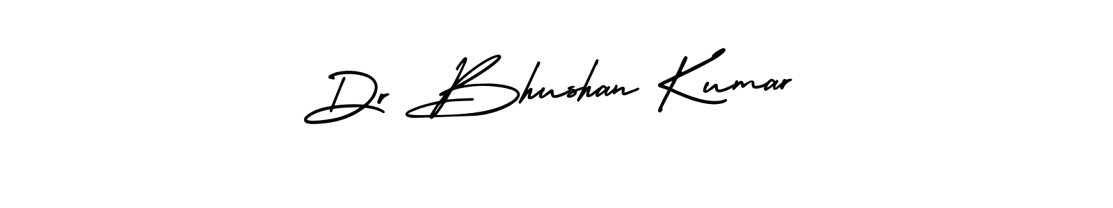 You should practise on your own different ways (AmerikaSignatureDemo-Regular) to write your name (Dr Bhushan Kumar) in signature. don't let someone else do it for you. Dr Bhushan Kumar signature style 3 images and pictures png