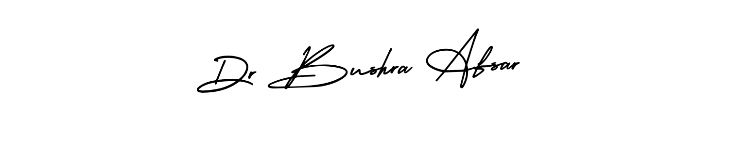 AmerikaSignatureDemo-Regular is a professional signature style that is perfect for those who want to add a touch of class to their signature. It is also a great choice for those who want to make their signature more unique. Get Dr Bushra Afsar name to fancy signature for free. Dr Bushra Afsar signature style 3 images and pictures png