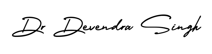 A classic penmanship look for Dr Devendra Singh. The AmerikaSignatureDemo-Regular font brings timeless elegance and confidence to every signed document. Dr Devendra Singh signature style 3 images and pictures png