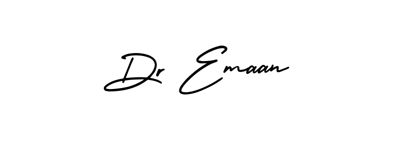 Create a beautiful signature design for name Dr Emaan. With this signature (AmerikaSignatureDemo-Regular) fonts, you can make a handwritten signature for free. Dr Emaan signature style 3 images and pictures png
