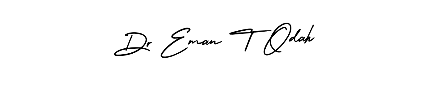Create a beautiful signature design for name Dr Eman T Odah. With this signature (AmerikaSignatureDemo-Regular) fonts, you can make a handwritten signature for free. Dr Eman T Odah signature style 3 images and pictures png