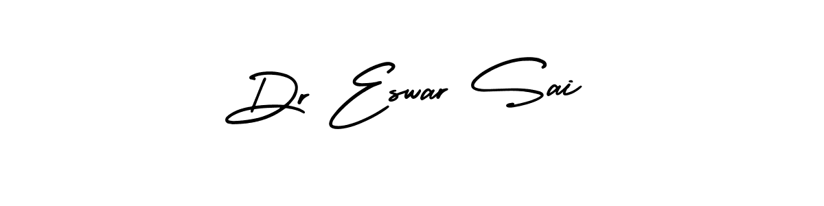 Also You can easily find your signature by using the search form. We will create Dr Eswar Sai name handwritten signature images for you free of cost using AmerikaSignatureDemo-Regular sign style. Dr Eswar Sai signature style 3 images and pictures png