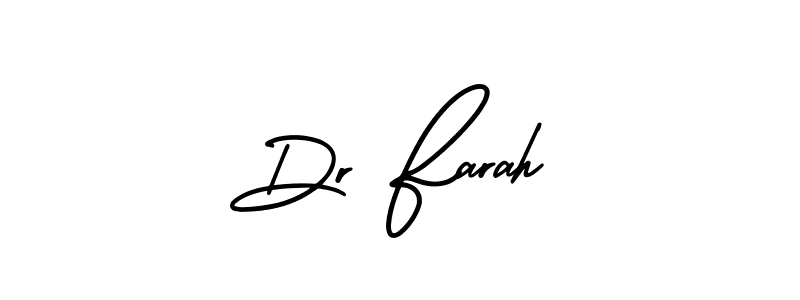 Check out images of Autograph of Dr Farah name. Actor Dr Farah Signature Style. AmerikaSignatureDemo-Regular is a professional sign style online. Dr Farah signature style 3 images and pictures png