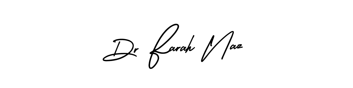 Dr Farah Naz stylish signature style. Best Handwritten Sign (AmerikaSignatureDemo-Regular) for my name. Handwritten Signature Collection Ideas for my name Dr Farah Naz. Dr Farah Naz signature style 3 images and pictures png