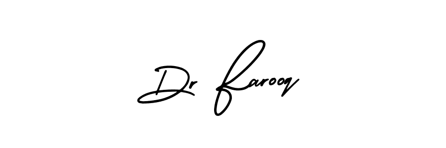 It looks lik you need a new signature style for name Dr Farooq. Design unique handwritten (AmerikaSignatureDemo-Regular) signature with our free signature maker in just a few clicks. Dr Farooq signature style 3 images and pictures png