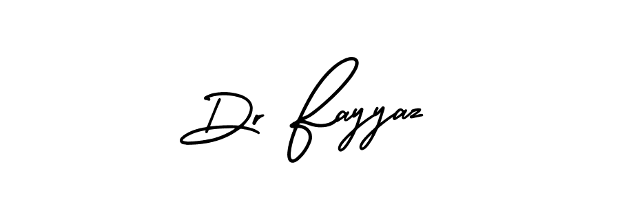 It looks lik you need a new signature style for name Dr Fayyaz. Design unique handwritten (AmerikaSignatureDemo-Regular) signature with our free signature maker in just a few clicks. Dr Fayyaz signature style 3 images and pictures png