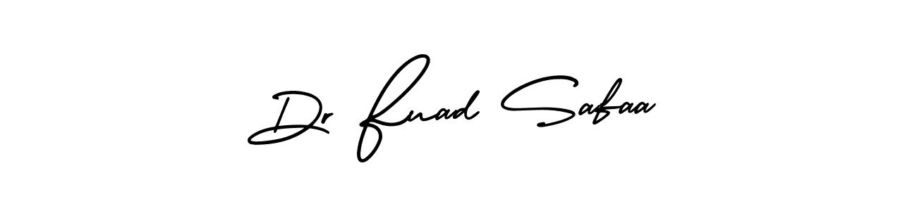 How to make Dr Fuad Safaa signature? AmerikaSignatureDemo-Regular is a professional autograph style. Create handwritten signature for Dr Fuad Safaa name. Dr Fuad Safaa signature style 3 images and pictures png