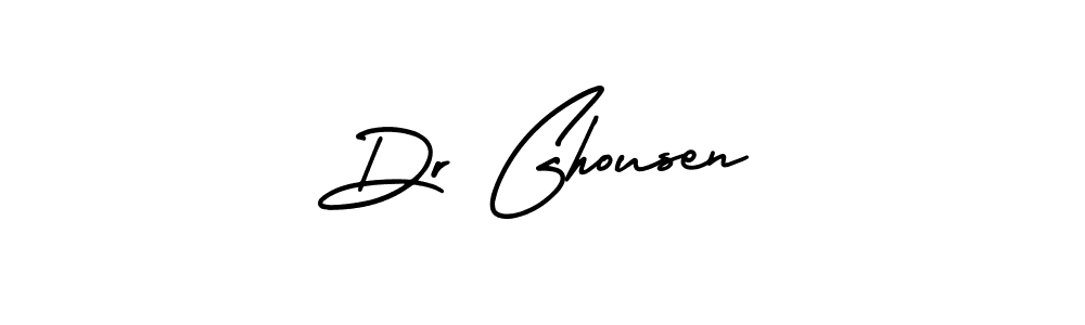 The best way (AmerikaSignatureDemo-Regular) to make a short signature is to pick only two or three words in your name. The name Dr Ghousen include a total of six letters. For converting this name. Dr Ghousen signature style 3 images and pictures png