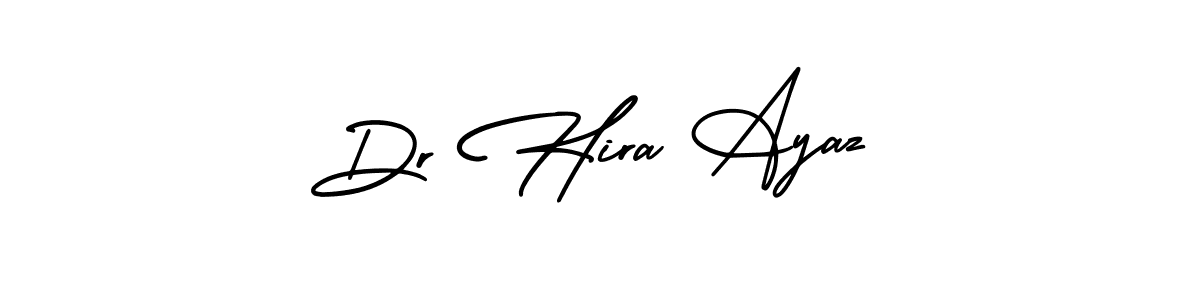 Design your own signature with our free online signature maker. With this signature software, you can create a handwritten (AmerikaSignatureDemo-Regular) signature for name Dr Hira Ayaz. Dr Hira Ayaz signature style 3 images and pictures png