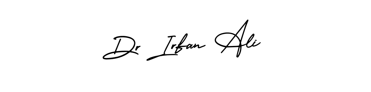 How to make Dr Irfan Ali signature? AmerikaSignatureDemo-Regular is a professional autograph style. Create handwritten signature for Dr Irfan Ali name. Dr Irfan Ali signature style 3 images and pictures png
