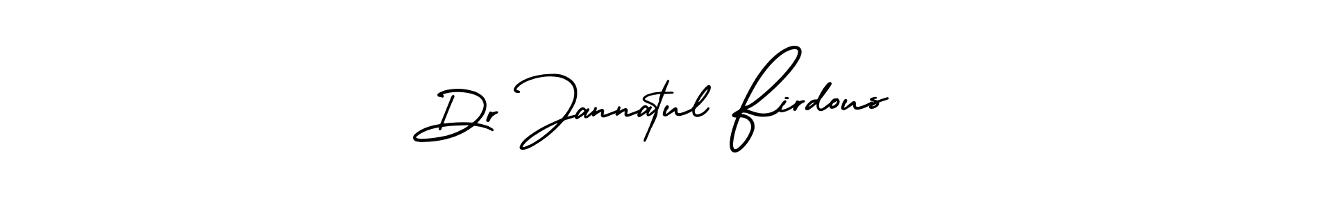 Similarly AmerikaSignatureDemo-Regular is the best handwritten signature design. Signature creator online .You can use it as an online autograph creator for name Dr Jannatul Firdous. Dr Jannatul Firdous signature style 3 images and pictures png