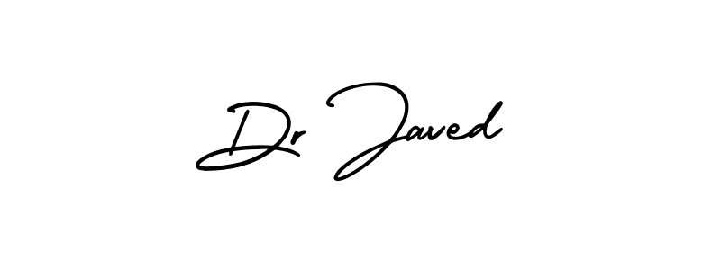 How to make Dr Javed name signature. Use AmerikaSignatureDemo-Regular style for creating short signs online. This is the latest handwritten sign. Dr Javed signature style 3 images and pictures png