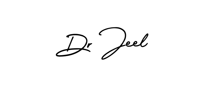 How to make Dr Jeel name signature. Use AmerikaSignatureDemo-Regular style for creating short signs online. This is the latest handwritten sign. Dr Jeel signature style 3 images and pictures png