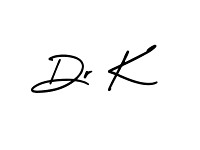 Design your own signature with our free online signature maker. With this signature software, you can create a handwritten (AmerikaSignatureDemo-Regular) signature for name Dr K. Dr K signature style 3 images and pictures png