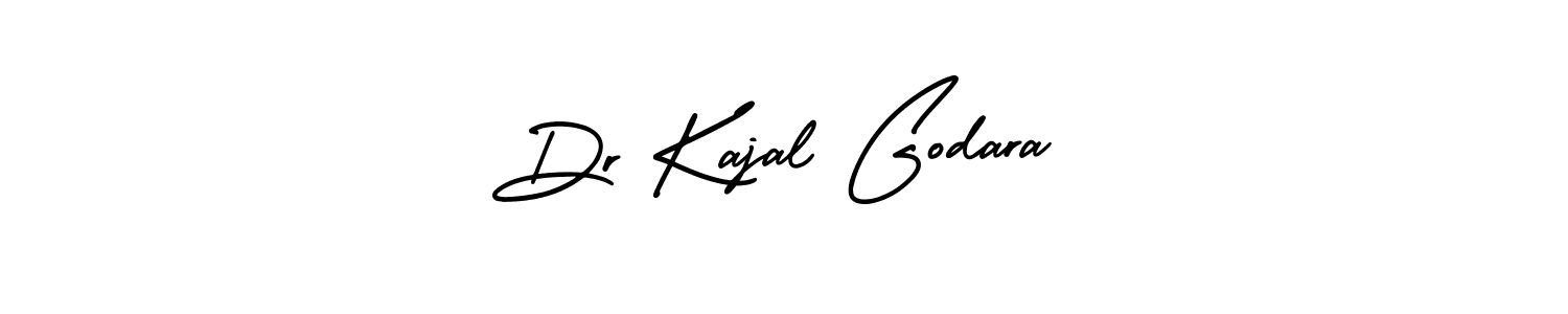 The best way (AmerikaSignatureDemo-Regular) to make a short signature is to pick only two or three words in your name. The name Dr Kajal Godara include a total of six letters. For converting this name. Dr Kajal Godara signature style 3 images and pictures png