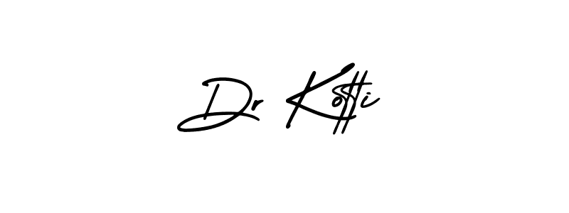 How to Draw Dr Kotti signature style? AmerikaSignatureDemo-Regular is a latest design signature styles for name Dr Kotti. Dr Kotti signature style 3 images and pictures png