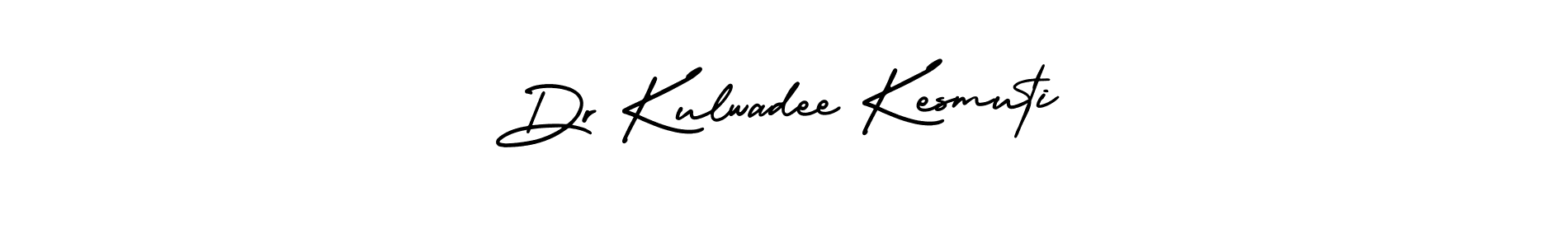 How to Draw Dr Kulwadee Kesmuti signature style? AmerikaSignatureDemo-Regular is a latest design signature styles for name Dr Kulwadee Kesmuti. Dr Kulwadee Kesmuti signature style 3 images and pictures png