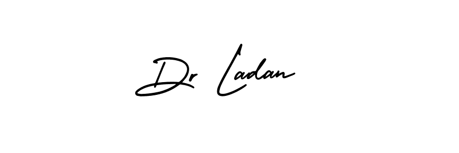 This is the best signature style for the Dr Ladan  name. Also you like these signature font (AmerikaSignatureDemo-Regular). Mix name signature. Dr Ladan  signature style 3 images and pictures png