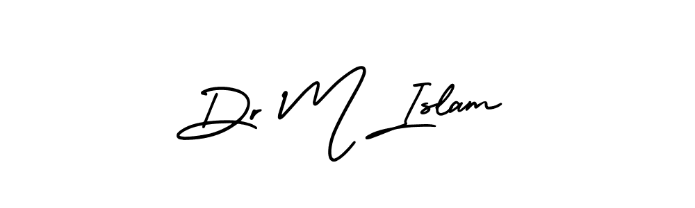 How to make Dr M Islam signature? AmerikaSignatureDemo-Regular is a professional autograph style. Create handwritten signature for Dr M Islam name. Dr M Islam signature style 3 images and pictures png