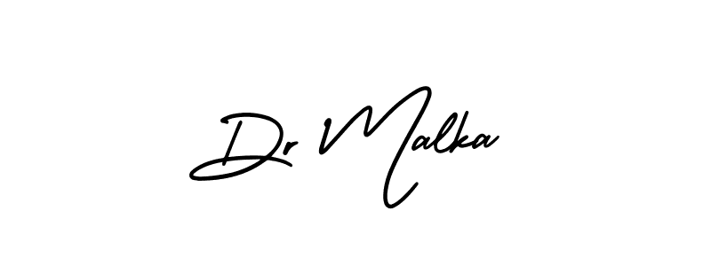 Best and Professional Signature Style for Dr Malka. AmerikaSignatureDemo-Regular Best Signature Style Collection. Dr Malka signature style 3 images and pictures png