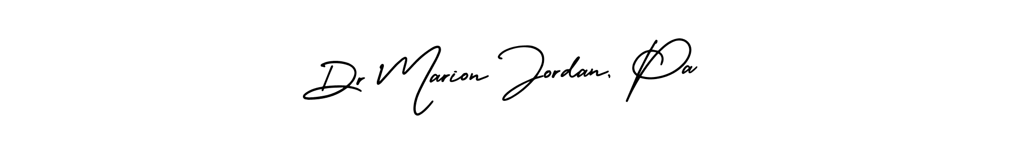 How to make Dr Marion Jordan, Pa name signature. Use AmerikaSignatureDemo-Regular style for creating short signs online. This is the latest handwritten sign. Dr Marion Jordan, Pa signature style 3 images and pictures png