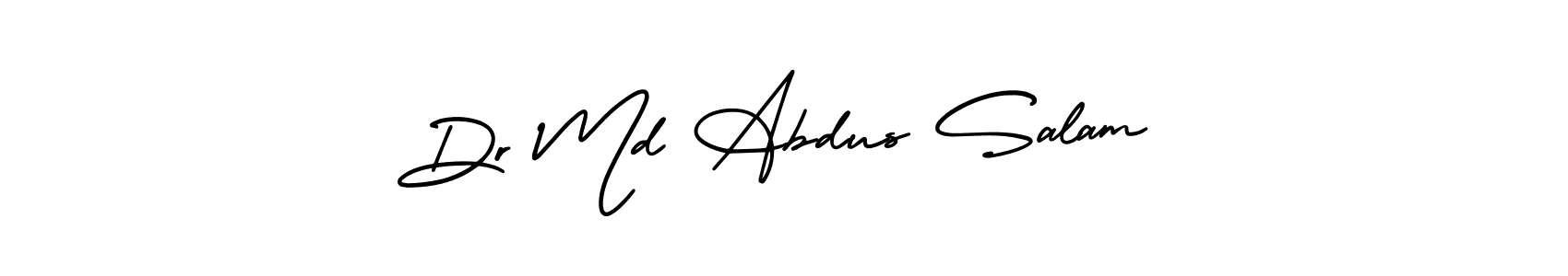 Dr Md Abdus Salam stylish signature style. Best Handwritten Sign (AmerikaSignatureDemo-Regular) for my name. Handwritten Signature Collection Ideas for my name Dr Md Abdus Salam. Dr Md Abdus Salam signature style 3 images and pictures png