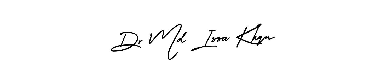 Also You can easily find your signature by using the search form. We will create Dr Md Issa Khqn name handwritten signature images for you free of cost using AmerikaSignatureDemo-Regular sign style. Dr Md Issa Khqn signature style 3 images and pictures png