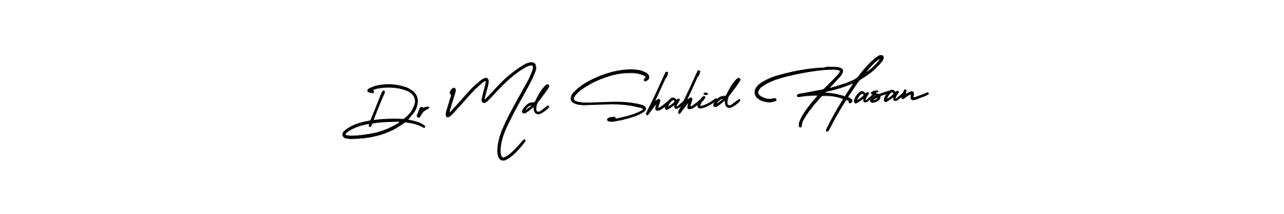 Use a signature maker to create a handwritten signature online. With this signature software, you can design (AmerikaSignatureDemo-Regular) your own signature for name Dr Md Shahid Hasan. Dr Md Shahid Hasan signature style 3 images and pictures png