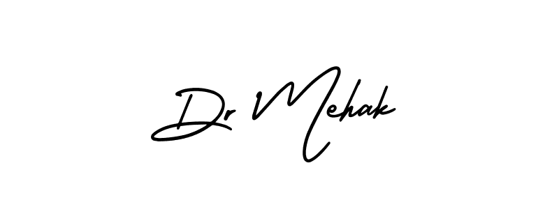 You should practise on your own different ways (AmerikaSignatureDemo-Regular) to write your name (Dr Mehak) in signature. don't let someone else do it for you. Dr Mehak signature style 3 images and pictures png