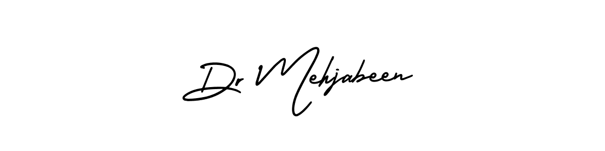 Use a signature maker to create a handwritten signature online. With this signature software, you can design (AmerikaSignatureDemo-Regular) your own signature for name Dr Mehjabeen. Dr Mehjabeen signature style 3 images and pictures png