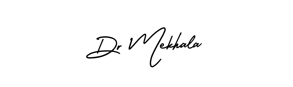 Use a signature maker to create a handwritten signature online. With this signature software, you can design (AmerikaSignatureDemo-Regular) your own signature for name Dr Mekhala. Dr Mekhala signature style 3 images and pictures png