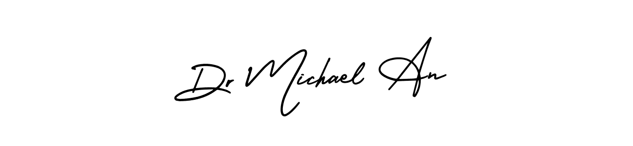 Dr Michael An stylish signature style. Best Handwritten Sign (AmerikaSignatureDemo-Regular) for my name. Handwritten Signature Collection Ideas for my name Dr Michael An. Dr Michael An signature style 3 images and pictures png