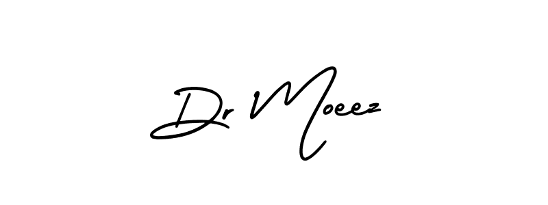 Dr Moeez stylish signature style. Best Handwritten Sign (AmerikaSignatureDemo-Regular) for my name. Handwritten Signature Collection Ideas for my name Dr Moeez. Dr Moeez signature style 3 images and pictures png