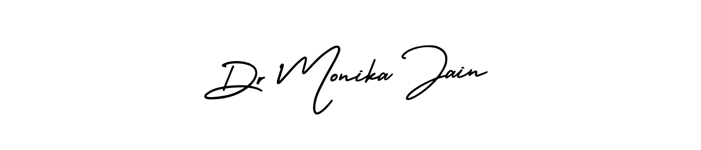 How to make Dr Monika Jain signature? AmerikaSignatureDemo-Regular is a professional autograph style. Create handwritten signature for Dr Monika Jain name. Dr Monika Jain signature style 3 images and pictures png