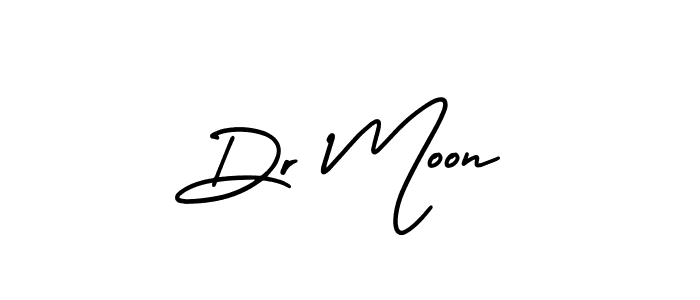 Dr Moon stylish signature style. Best Handwritten Sign (AmerikaSignatureDemo-Regular) for my name. Handwritten Signature Collection Ideas for my name Dr Moon. Dr Moon signature style 3 images and pictures png