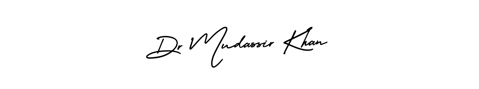 It looks lik you need a new signature style for name Dr Mudassir Khan. Design unique handwritten (AmerikaSignatureDemo-Regular) signature with our free signature maker in just a few clicks. Dr Mudassir Khan signature style 3 images and pictures png