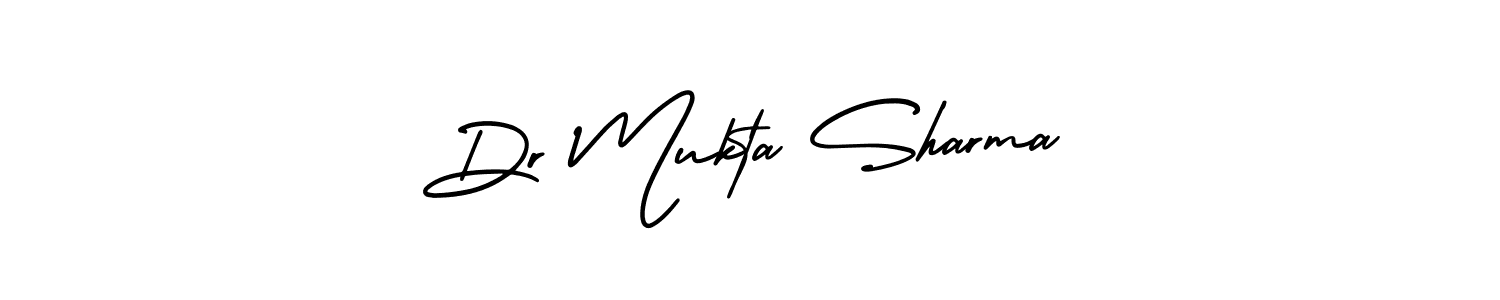 Dr Mukta Sharma stylish signature style. Best Handwritten Sign (AmerikaSignatureDemo-Regular) for my name. Handwritten Signature Collection Ideas for my name Dr Mukta Sharma. Dr Mukta Sharma signature style 3 images and pictures png